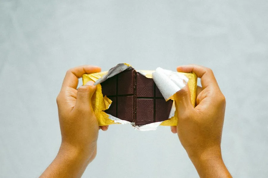 Photo effects of eating too much chocolate